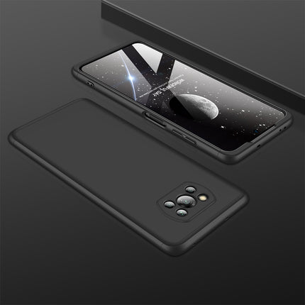 Double Dip Full 360 Protection Back Case Cover for Poco X3 Pro (Black)