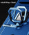 Bisen Back Cover for Apple iPhone 12 PRO MAX ,Inbuilt Camera Slider,Ring Stand and Card Pocket Shockproof Slim Bumper Back Case (Blue)