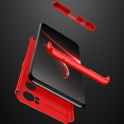 Double Dip Full 360 Protection Back Case Cover for OnePlus Nord CE 2 (Red)