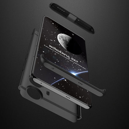 Mobizang Double Dip Full 360 Protection Back Case Cover for Realme 10 Pro Plus (Black)