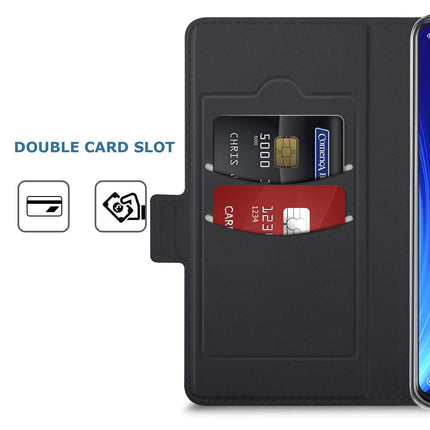 Noble Slim Magnetic & Card Holder Stand Leather Flip Case Cover for Apple iPhone 13 Pro (6.1) (Black)