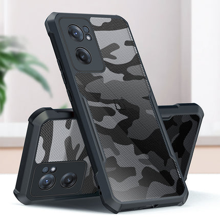 Beetle Camouflage for OnePlus Nord CE 2 Back Case, [Military Grade] Shockproof Slim Hybrid Cover (Black)