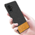 Soft Fabric & Leather Hybrid Protective Case Cover for Poco F3 GT (Black,Brown)