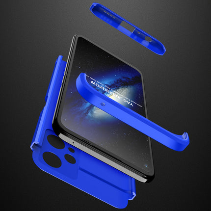 Double Dip Full 360 Protection Back Case Cover for Realme 9 PRO (Blue)