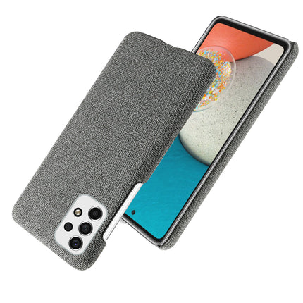 Mobizang Woven Soft Fabric Case for Samsung Galaxy A53 (5G) Back Cover,  Shock Protection Slim Hard Anti Slip Back Cover (Grey)