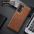 Tux Back Case for Vivo V23E, Slim Leather Case with Soft Edge Shockproof Back Cover (Brown)