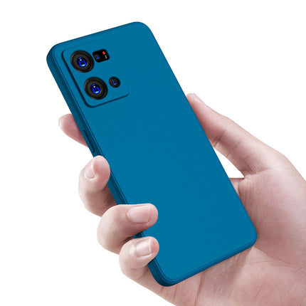 Matte Lens Protective Shockproof Flexible Back Cover for Oppo F21 PRO (4G), Slim Silicone with Soft Lining Shockproof Flexible Full Body Bumper Case (Blue)
