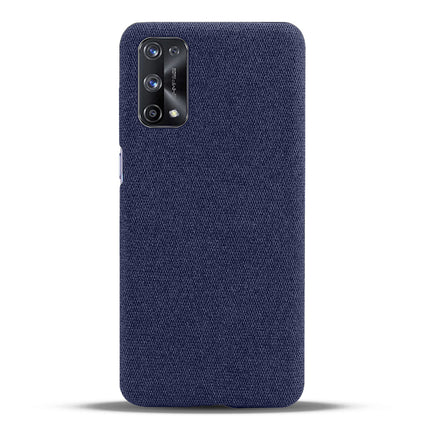 Woven Soft Fabric Case for Realme X7 Pro Back Cover, Shock Protection Slim Hard Anti Slip Back Cover (Blue)