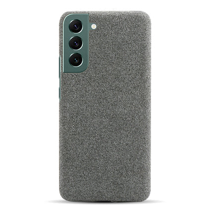 Woven Soft Fabric Case for Samsung Galaxy S22 Plus Back Cover, Shock Protection Slim Hard Anti Slip Back Cover (Grey)
