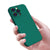 Matte Lens Protective Back Cover for Apple iPhone 13 PRO (6.1) , Slim Silicone with Soft Lining Shockproof Flexible Full Body Bumper Case (Green)