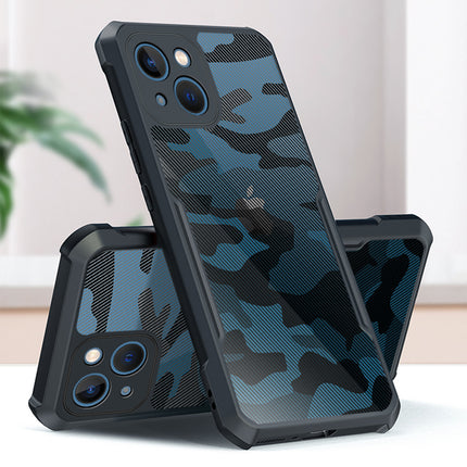 Beetle Camouflage for Apple iPhone 13 Back Case, [Military Grade Protection] Shock Proof Slim Hybrid Bumper Cover (Black)