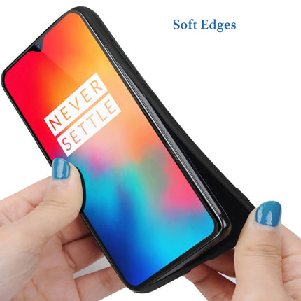 Soft Fabric & Leather Hybrid Protective Case Cover for OnePlus 6T / One Plus 6T (Black,Brown)