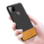 Soft Fabric & Leather Hybrid Protective Case Cover for Google Pixel 5A (Black,Brown)