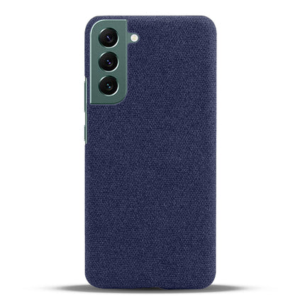 Woven Soft Fabric Case for Samsung Galaxy S22 Plus Back Cover, Shock Protection Slim Hard Anti Slip Back Cover (Blue)