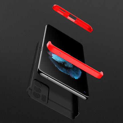 Double Dip Full 360 Protection Back Case Cover for Oppo Reno 6 Pro (5G) (Red,Black)