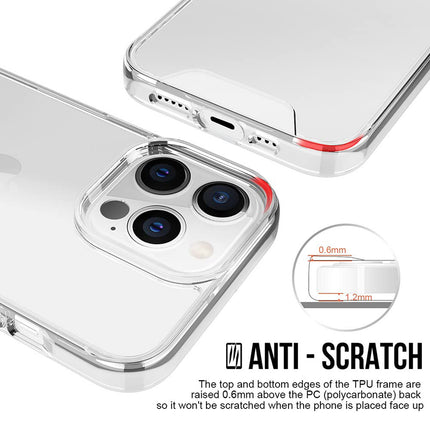 Space Case for Apple iPhone 13 PRO MAX (6.7) Back Cover, [Military Grade Protection] Shock Proof Acrylic Back Slim Hybrid Bumper Cover
