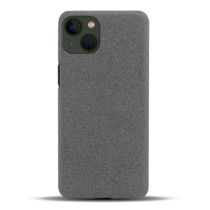 Mobizang Woven Soft Fabric Case for Apple iPhone 14 Back Cover, Shock Protection Slim Hard Anti Slip Back Cover (Grey)