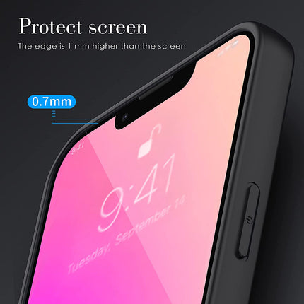 Tux Back Case for Apple iPhone 13 Pro Max , Slim Leather Case with Soft Edge Shockproof Back Cover (Brown)