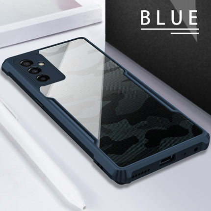 Beetle Camouflage for Samsung Galaxy M23 Back Case, [Military Grade] Shockproof Slim Hybrid Cover (Blue)