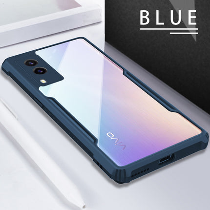 Beetle for Vivo V21E (5G) Back Case , [Military Grade Protection] Shock Proof Slim Hybrid Bumper Cover (Blue)