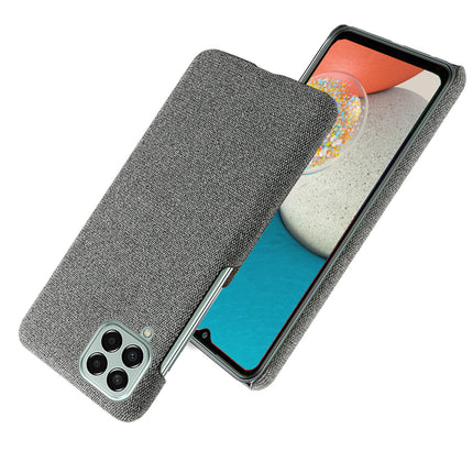 Mobizang Woven Soft Fabric Case for Samsung Galaxy M53 (5G) Back Cover,  Shock Protection Slim Hard Anti Slip Back Cover (Grey)