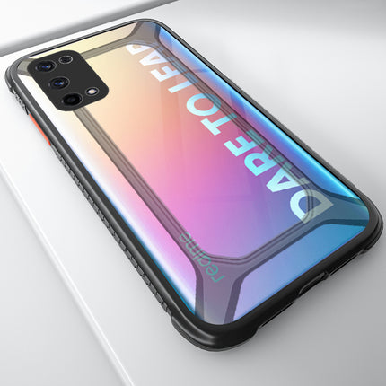 Unicorn for Realme X7 Pro Clear Back Case, [Military Grade Protection] Shock Proof Slim Hybrid Bumper Cover (Black)