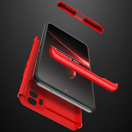 Double Dip Full 360 Protection Back Case Cover for Vivo V23E (Red)