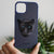 Santa Barbara Panther Series Luxury Leather Back Cover for Apple iPhone 13 (6.1) (Blue)
