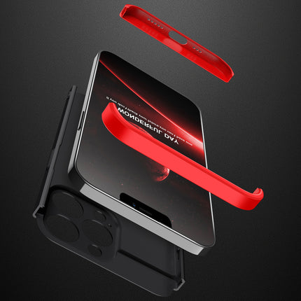 Double Dip Full 360 Protection Back Case Cover for Apple iPhone 13 Pro (6.1) (Red,Black)
