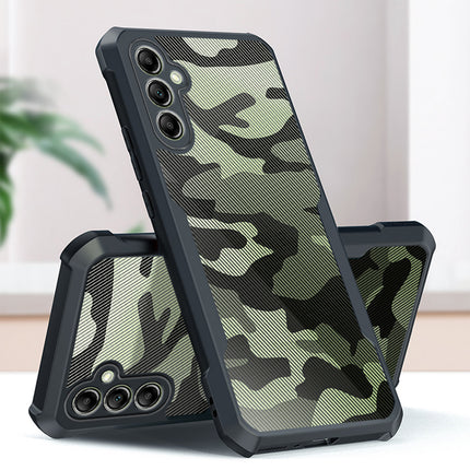 Mobizang Beetle Camouflage Back Cover for Samsung Galaxy M34 (5G) / F34 (5G) | [Military Grade Protection] Shock Proof Slim Hybrid Bumper Case (Black)