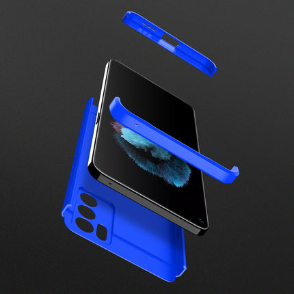 Double Dip Full 360 Protection Back Case Cover for Oppo Reno 6 (5G) (Blue)