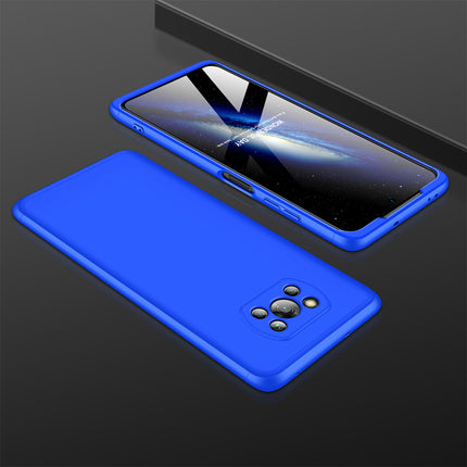 Double Dip Full 360 Protection Back Case Cover for Poco X3 Pro (Blue)