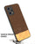 Soft Fabric & Leather Hybrid Protective Case Cover for Realme 9 Pro Plus (Brown)