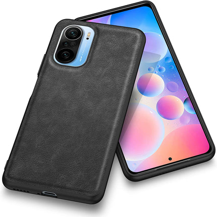 Tux Back Case for Mi 11X / Mi 11X PRO , Slim Leather Case with Soft Edge Shockproof Back Cover (Black)