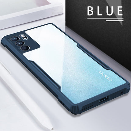 Beetle for Oppo Reno 6 Back Case , [Military Grade Protection] Shock Proof Slim Hybrid Bumper Cover (Blue)