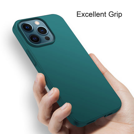 Silk Smooth Finish [Full Coverage] All Sides Protection Slim Back Case Cover for Apple iPhone 13 PRO (6.1 inch) (Green)