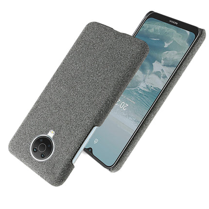 Woven Soft Fabric Case for Nokia G20 / Nokia G10 Back Cover, Shock Protection Slim Hard Anti Slip Back Cover (Grey)