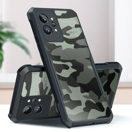 Beetle Camouflage for Realme GT 2 PRO Back Case, [Military Grade] Shockproof Slim Cover (Black)