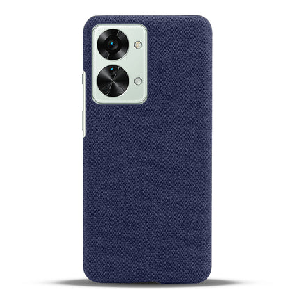 Mobizang Woven Soft Fabric Case for OnePlus Nord 2T  Back Cover,  Shock Protection Slim Hard Anti Slip Back Cover (Blue)