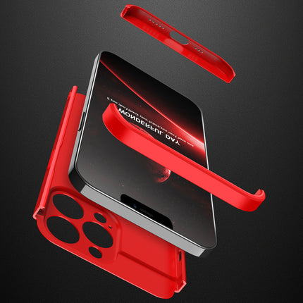 Double Dip Full 360 Protection Back Case Cover for Apple iPhone 13 Pro Max (6.7) (Red)