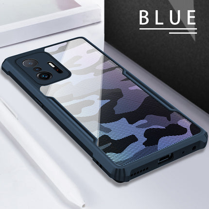 Beetle Camouflage for Xiaomi Mi 11T / Mi 11T Pro Back Case, [Military Grade Protection] Shock Proof Slim Hybrid Bumper Cover (Blue)
