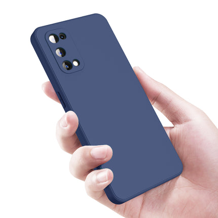 Matte Lens Protective Back Cover for Realme X7 PRO , Slim Silicone with Soft Lining Shockproof Flexible Full Body Bumper Case (Blue)