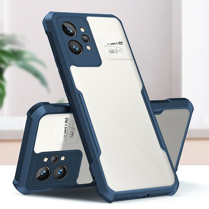 Beetle for Realme GT 2 PRO Back Case, [Military Grade] Shockproof Slim Hybrid Cover (Blue)
