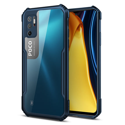 Beetle for Poco M3 Pro Back Case, [Military Grade Protection] Shock Proof Slim Hybrid Bumper Cover (Blue)