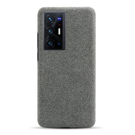 Woven Soft Fabric Case for Vivo X70 PRO Back Cover, Shock Protection Slim Hard Anti Slip Back Cover (Grey)