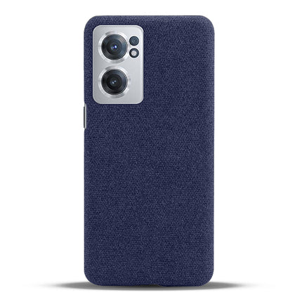 Woven Soft Fabric Case for OnePlus Nord CE 2 (5G) Back Cover, Shock Protection Slim Hard Anti Slip Back Cover (Blue)