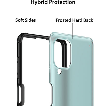 Shield Frosted Acrylic Back Shock Proof Case Cover for Samsung Galaxy A22 4G (Black)