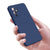 Matte Lens Protective Back Cover for OnePlus 9 / One Plus 9 , Slim Silicone with Soft Lining Shockproof Flexible Full Body Bumper Case (Blue)