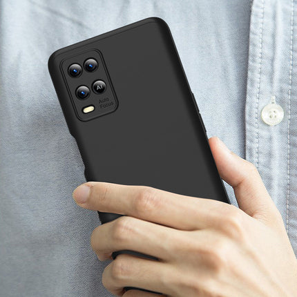 Double Dip Full 360 Protection Back Case Cover for Oppo A54 (4G) (Black)