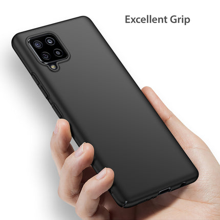Silk Smooth Finish [Full Coverage] All Sides Protection Slim Back Cover For Samsung Galaxy M42 (5G) (Black)